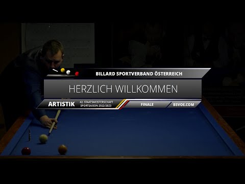 ÖSTM Billard Artistik 2022/23 - Finale - Patrick Butora gg. Manfred Hekerle