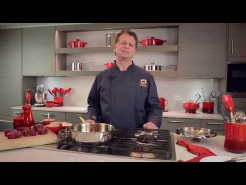 Sauteed Beef Medallions in a Red Wine Pan Sauce with...