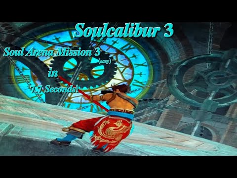 Soulcalibur 3 Soul Arena Mission 3 easy in 7.7 Seconds! (World Record)