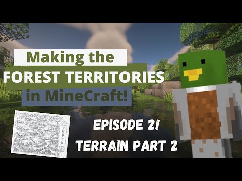 Making the Forest Territories in Minecraft | Episode 2 | Terrain Part 2