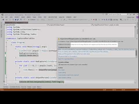 JeremyBytes - Lambdas & LINQ in C# - Bonus: Captured Variables & for Loops
