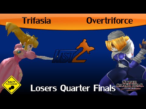 HST2 - Trifasia (Peach) vs Overtriforce (Sheik) - Melee Losers Quarter Finals
