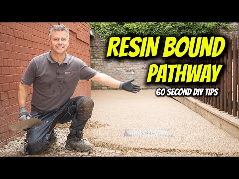 How to Lay A Resin Bound Pathway in 60 SECONDS | 60 Second DIY Tips |