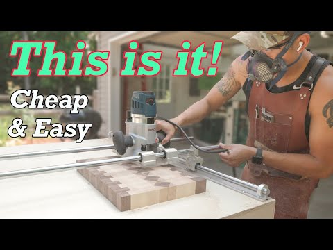 The BEST DIY FLATTENING Jig | Woodworking DIY Router Sled How To