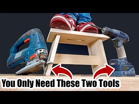 A Basic Stool. Your First Woodworking Project