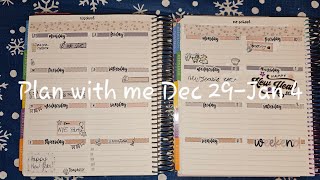 Plan with my 10 year old daughter and me!!  Week of Dec 29 to Jan 4