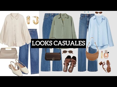 CÓMO VESTIR CASUAL ELEGANTE CON JEANS ESTE 2025 / PANTALONES EN TENDENCIA