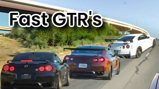 RACING INSANELY LOUD GTRS TO CARSHOW! Epic Drives!