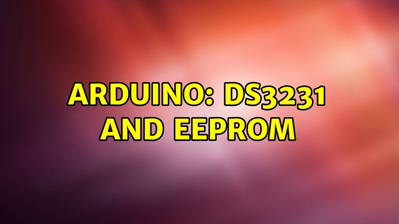 Does DS3231 have eeprom?
