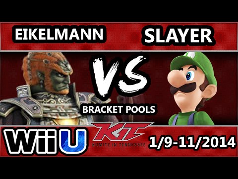 KiT 15 - Eikelmann (Ganondorf) Vs. ATFX Slayer (Luigi) SSB4 Bracket Pools WF - Smash 4 Wii U