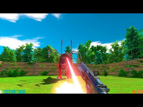 FPS AVATAR WITH RIFLE DEATH FALL - Animal Revolt Battle Simulator