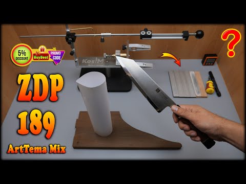 How Sharp Can ZDP 189 Get ？ Pro Sharpening a Xinzuo Chef Knife ▶︎ Full Pro Sharpening Process ASMR