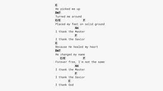 I THANK GOD (CAPO 1) by MAVERICK CITY MUSIC X UPPER ROOM (GUITAR CHORDS + LYRICS )