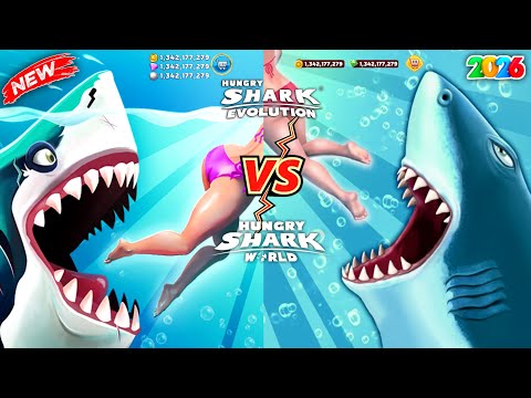 Hungry Shark World vs Hungry Shark Evolution