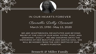 2020/05/20 - Funeral Service for Bernella Dolly Bennett - Kornegay & Moseley Funeral Home