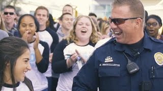 Police officer receives an unbelievable surprise from the students he’s helped