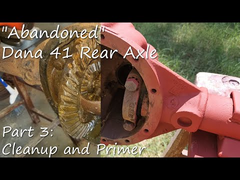 "Abandoned" Dana 41 Rear Axle - Can it be saved? Part 3: Cleanup and Primer