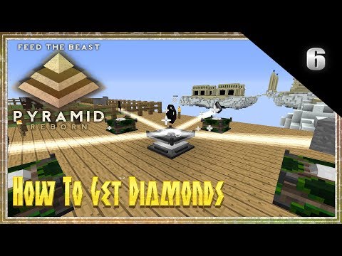 FTB Pyramid Reborn Multiplayer Minecraft 1.12.2 Lets Play - How To Get Diamonds (6) Modded Minecraft