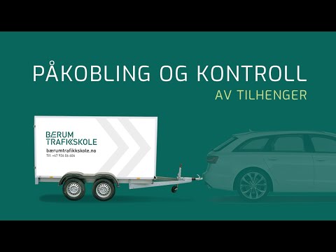 Tilhenger Bærum trafikkskole