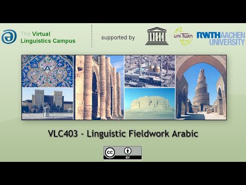 VLC403 - Linguistic Fieldwork Arabic