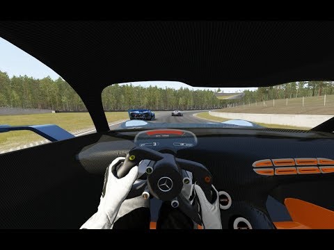 Onboard Mercedes-Benz AMG Vision GT vs Bugatti Vision GT vs Bugatti Chiron at SVeg