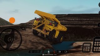Mission dump truck transport land for working area.