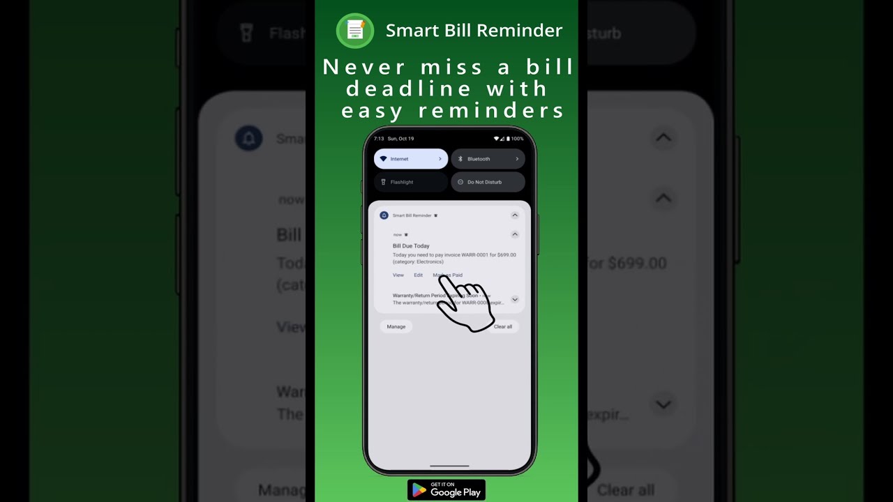 Smart Bill Reminder Shorts
