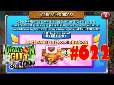 Dragon City "Capítulo 622 - Isla Evento de Cruces: Ciber Week Heroico" por Tony