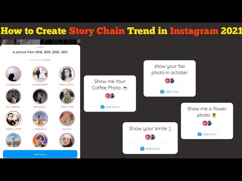 How To Create Story Chain Trend In Instagram 2021 | Add Your Instagram Sticker