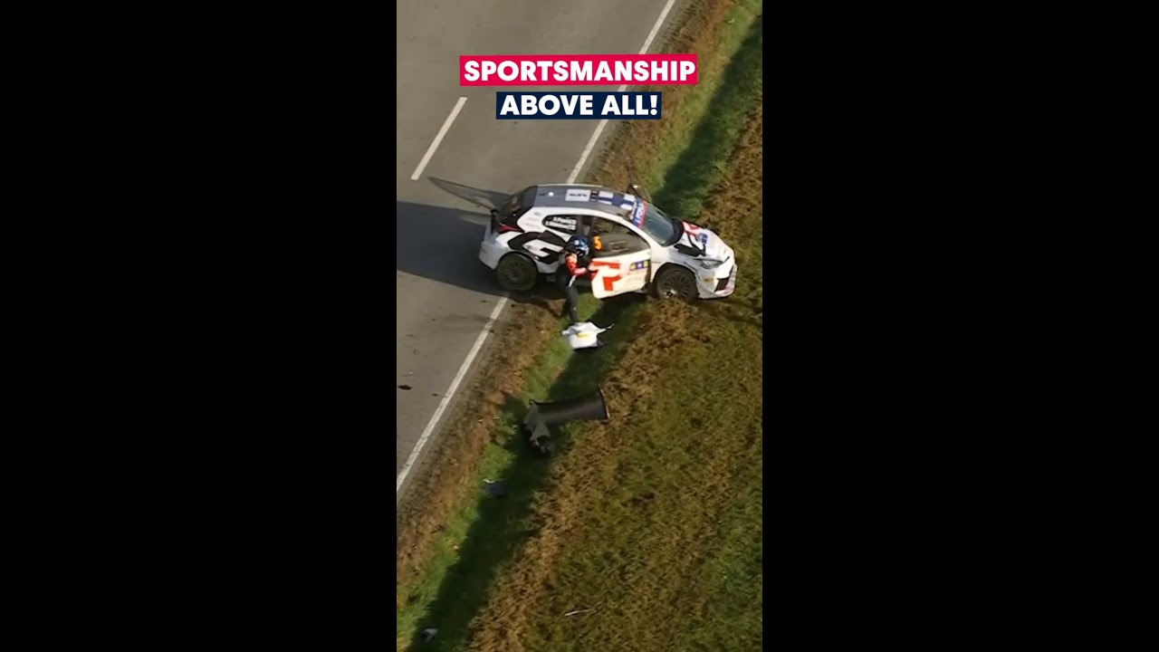 When sportsmanship takes the wheel. 🚗✨ #wrc