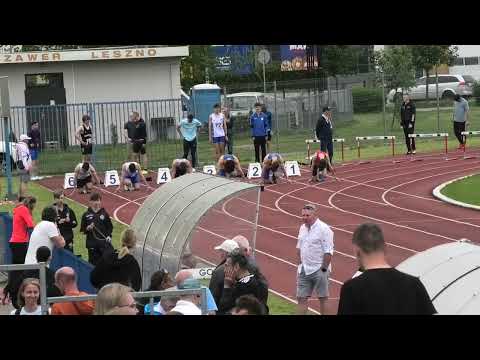 100m M bieg 3 - Leszno 20230513