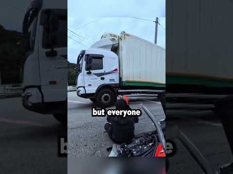 Car Smashed Biker 🤯 Credit @checkybike