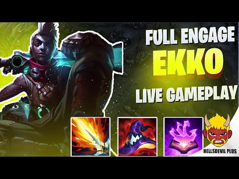Trying GIGA ENGAGE EKKO! - Wild Rift HellsDevil Plus Gameplay