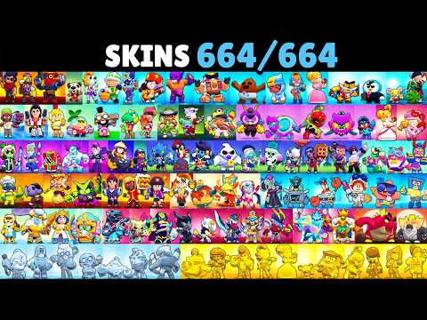 I Spent $13,701 to unlock EVERY SKIN in Brawl Stars... (664 skins)