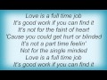 Billy Joe Royal - Love Is A Fulltime Job Lyrics_1
