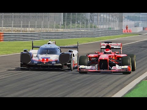 Porsche 919 EVO vs Ferrari F1 2013 - Monza