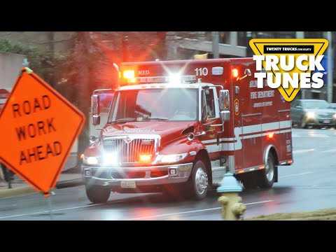 Ambulance Video for Children | Truck Tunes for Kids | Twenty Trucks Channel | Fire and Rescue