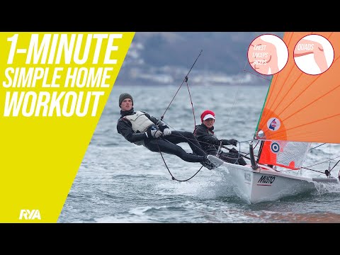 1-MINUTE SIMPLE SAILING HOME WORKOUT - Quad & Chest Exercises to help your sailing