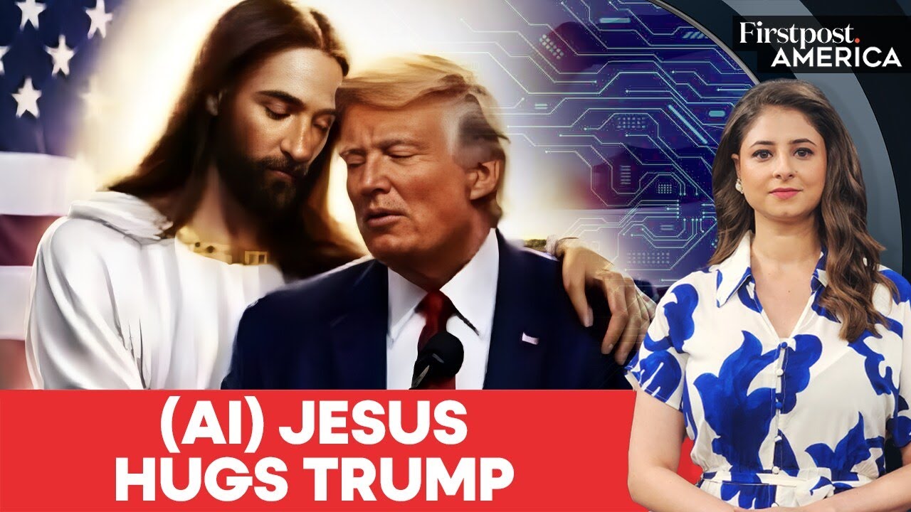 Trump Posts New AI picture Showing Jesus Hugging Him After Backlash | Firstpost America | N18G