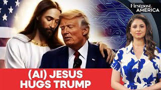 Trump Posts New AI picture Showing Jesus Hugging Him After Backlash | Firstpost America | N18G