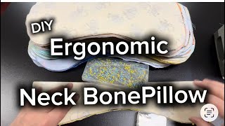  DIY Neck Bone Pillow Sewing Tutorial | Easy Ergonomic Neck Pillow for Travel & Home