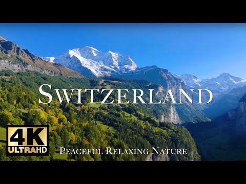 Switzerland 4K Video with Chill Lofi Music - Peaceful Relaxing Nature