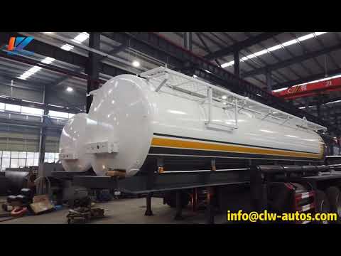 Sulfuric Acid/caustic soda Transport Tanker Semi-trailer China Factory CLW Group Weiyu Truck