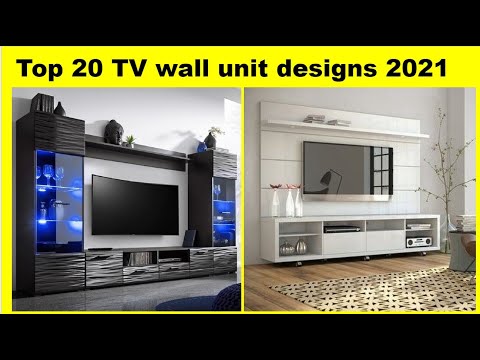 Top 20 Modern TV cabinets - Living room TV wall design ideas 2021 #Homedesigner