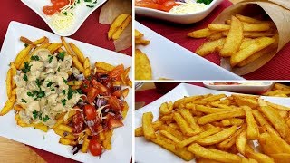 Die perfekten Pommes selber machen I knusprige und krosse Pommes inkl. Champignon-Soße