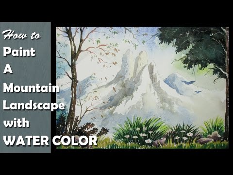 How to Paint A Mountain Landscape with Watercolor | Episode-2 Video