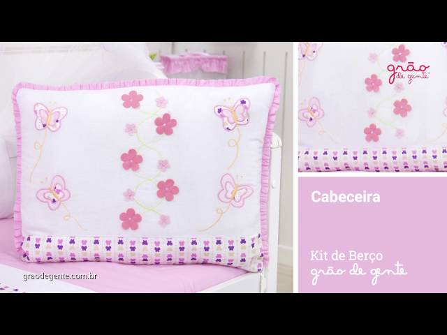 Kit Berço Borboleta Rosa | Ref: 62488
