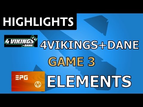 4Vikings+Dane vs Elements Pro Gaming [Game 3] ProDotA Cup Series by Azubu.tv - Dota Highlights