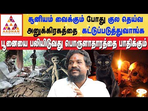 பூனையை பலியிடுவது பொருளாதாரத்தை பாதிக்கும் | #blackmagic | Chandra Kumar | Aadhan Aanmeegam