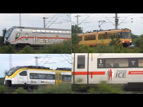 International / High-Speed / Regional Express / Commuter Trains nearby Karlsruhe Central Station
